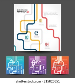 Vector line business concept template