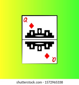 vector line card duamonds art