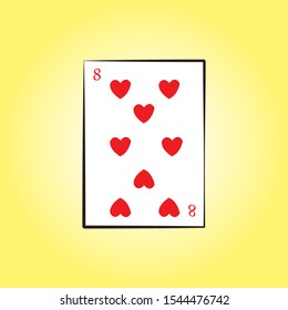 vector line card hearts  art