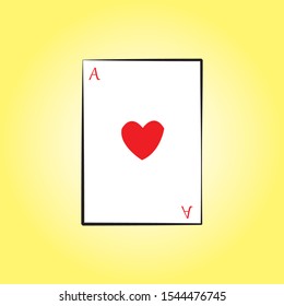 vector line card hearts  art