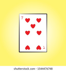 vector line card hearts  art