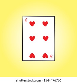 vector line card hearts  art