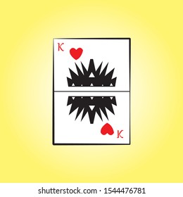 vector line card hearts  art