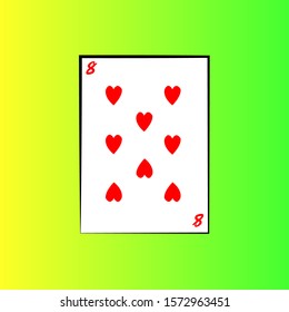 vector line card hearts art