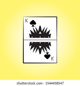 vector line card spades art 