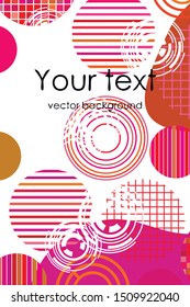Vector line circles abstract geometric elements. Vector business background, cover, brochure, flyer.