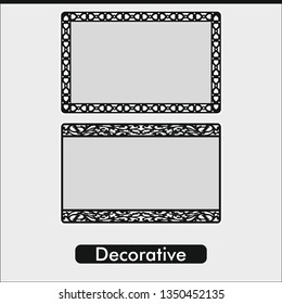 Vector line decoration pattern. Art design for web, site, advertising, banner, poster, flyer, brochure, board, card, paper print.
Victorian ornaments photo frames in vector 