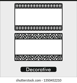 Vector line decoration pattern. Art design for web, site, advertising, banner, poster, flyer, brochure, board, card, paper print.
Victorian ornaments photo frames in vector 