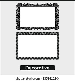 Vector line decoration pattern. Art design for web, site, advertising, banner, poster, flyer, brochure, board, card, paper print.
Victorian ornaments photo frames in vector 
