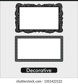 Vector line decoration pattern. Art design for web, site, advertising, banner, poster, flyer, brochure, board, card, paper print.
Victorian ornaments photo frames in vector 