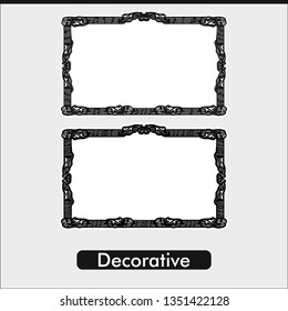 Vector line decoration pattern. Art design for web, site, advertising, banner, poster, flyer, brochure, board, card, paper print.
Victorian ornaments photo frames in vector 