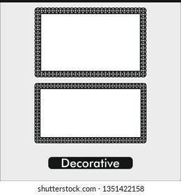 Vector line decoration pattern. Art design for web, site, advertising, banner, poster, flyer, brochure, board, card, paper print.
Victorian ornaments photo frames in vector 