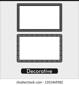 Vector line decoration pattern. Art design for web  site  advertising  banner  poster  flyer  brochure  board  card  paper print. Victorian ornaments photo frames in vector 