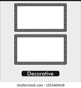 Vector line decoration pattern. Art design for web  site  advertising  banner  poster  flyer  brochure  board  card  paper print. Victorian ornaments photo frames in vector 