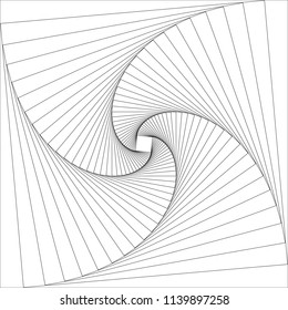Vector line design. geometric background, spiral