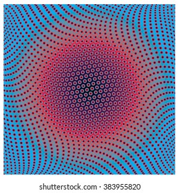 vector line and dot colorful pattern 