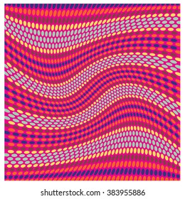 vector line and dot colorful pattern 
