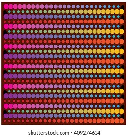 vector line and dot colorful pattern