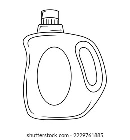 dibujo de línea vectorial forma logo del frasco de aceite icono fácil y simple