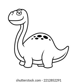 
vector line drawing forming cute dino logo icon 6