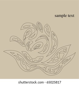 Vector line drawing patterns background