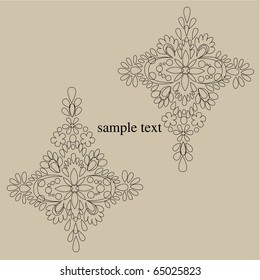 Vector line drawing patterns background