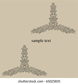 Vector line drawing patterns background