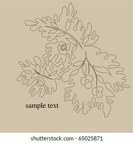 Vector line drawing patterns background