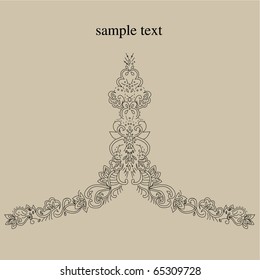 Vector line drawing patterns background .