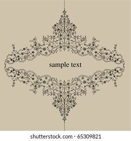 Vector line drawing patterns background .