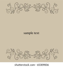 Vector line drawing patterns background .