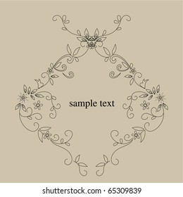 Vector line drawing patterns background .