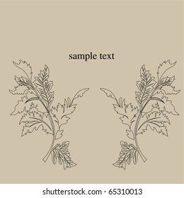 Vector line drawing patterns background .