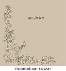 Vector line drawing patterns background .