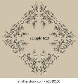 Vector line drawing patterns background .