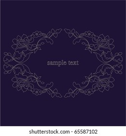Vector line drawing patterns background.