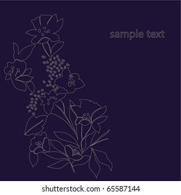 Vector line drawing patterns background.