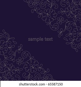 Vector line drawing patterns background.