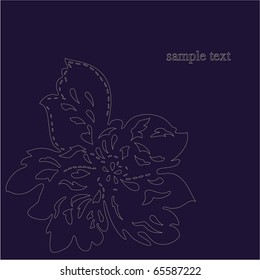 Vector line drawing patterns background.