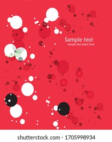 Vector line of dynamic red background art