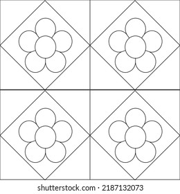 Vector line flowers heart for background wallpaper and seamless artwork illustration texture of vector graphic design isolated flat trendy design for cotton beautiful pattern colorful fabric paper