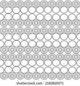 Vector line flowers square for background wallpaper and seamless artwork illustration texture of vector graphic design isolated flat trendy design for cotton beautiful pattern colorful fabric paper