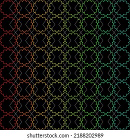 Vector line flowers square for footage background wallpaper and seamless artwork illustration texture of art graphic design isolated flat trendy design for fabric cotton beautiful pattern colorful