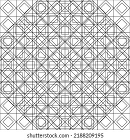 Vector line flowers square for footage background wallpaper and seamless artwork illustration texture of art graphic design isolated flat trendy design for fabric cotton beautiful pattern colorful