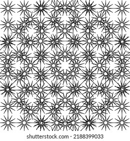 Vector line flowers square for footage background wallpaper and seamless artwork illustration texture of art graphic design isolated flat trendy design for fabric cotton beautiful pattern colorful