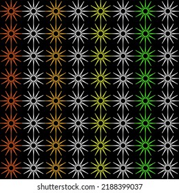 Cuadrado de flores de línea vectorial para el fondo del material de archivo papel pintado y ilustración de la inopresión textura del diseño gráfico de arte diseño aislado de moda plana para el tejido algodón hermoso patrón colorido