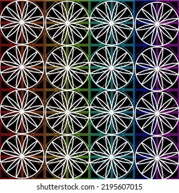 Cuadrado de flores de línea vectorial para el fondo del material de archivo fondo papel de fondo y ilustración sin inconvenientes textura del diseño gráfico de arte aislado tejido de diseño plano algodón hermoso patrón de color