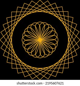 Vector line flowers square for footage background wallpaper and seamless artwork illustration texture of vector graphic design isolated flat trendy design fabric cotton beautiful pattern colorful 