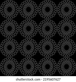 Cuadrado de flores de línea vectorial para el fondo de la grabación fondo papel tapiz y ilustración de la perfecta textura del diseño gráfico vectorial aislado tejido de diseño plano algodón hermoso patrón colorido 