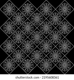 Cuadrado de flores de línea vectorial para el fondo del material de archivo fondo papel de fondo y ilustración de arte sin fisuras textura de diseño gráfico vectorial aislado diseño de moda plana para tejido algodón hermoso patrón colorido 